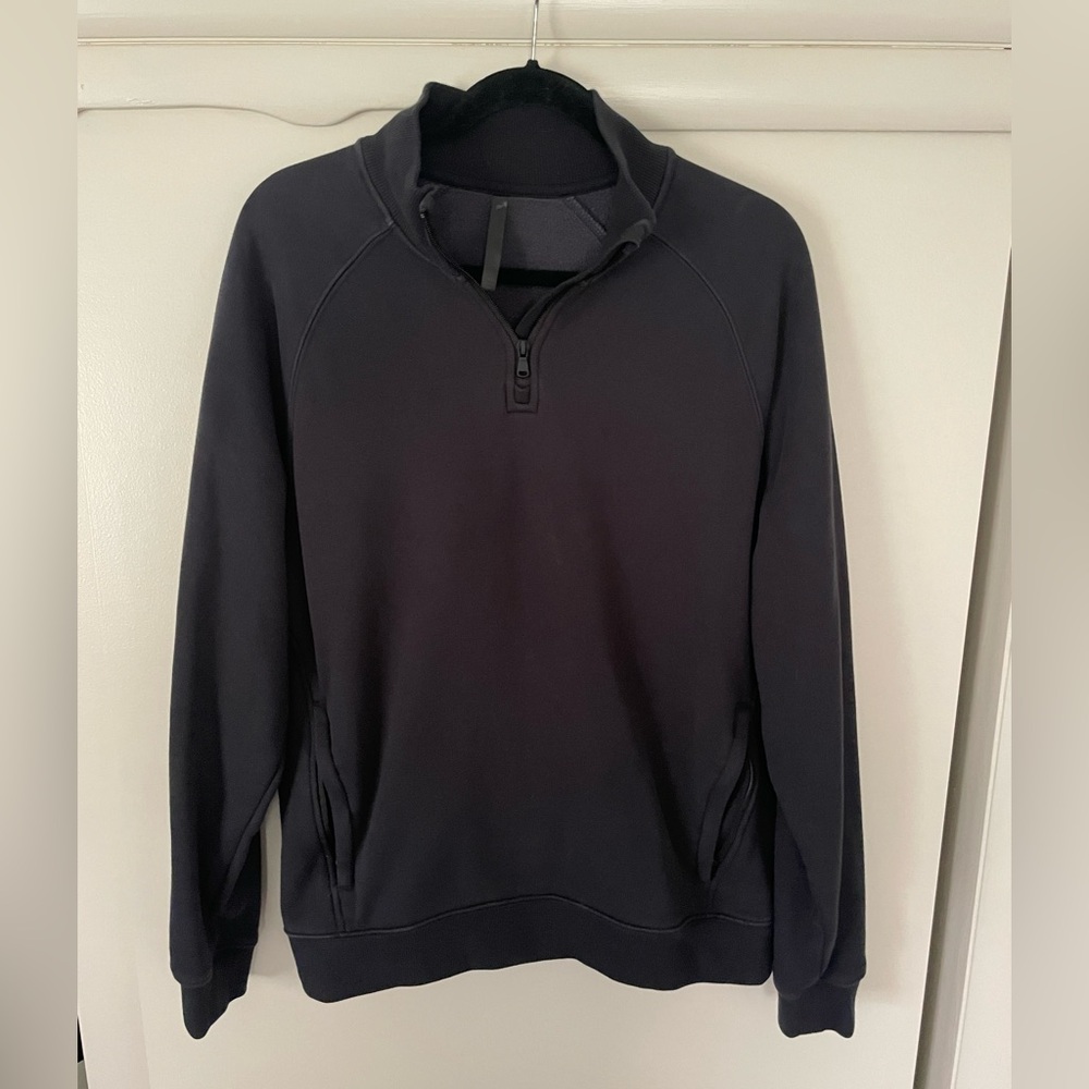Men’s Fabletics Half-Zip Black Fleece